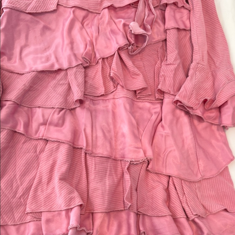 Pink Luna Luna Ruffled Long Sleeve Dress & Pants size 8 years - Picture 8 of 12